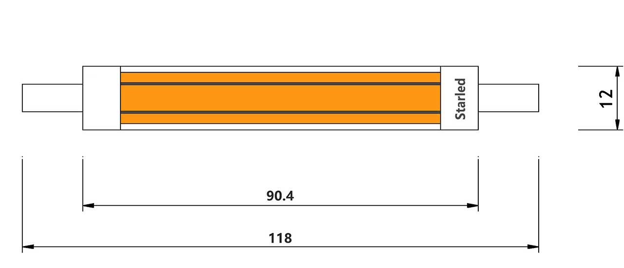 Dim-R7s-4-LED-COB-12watts