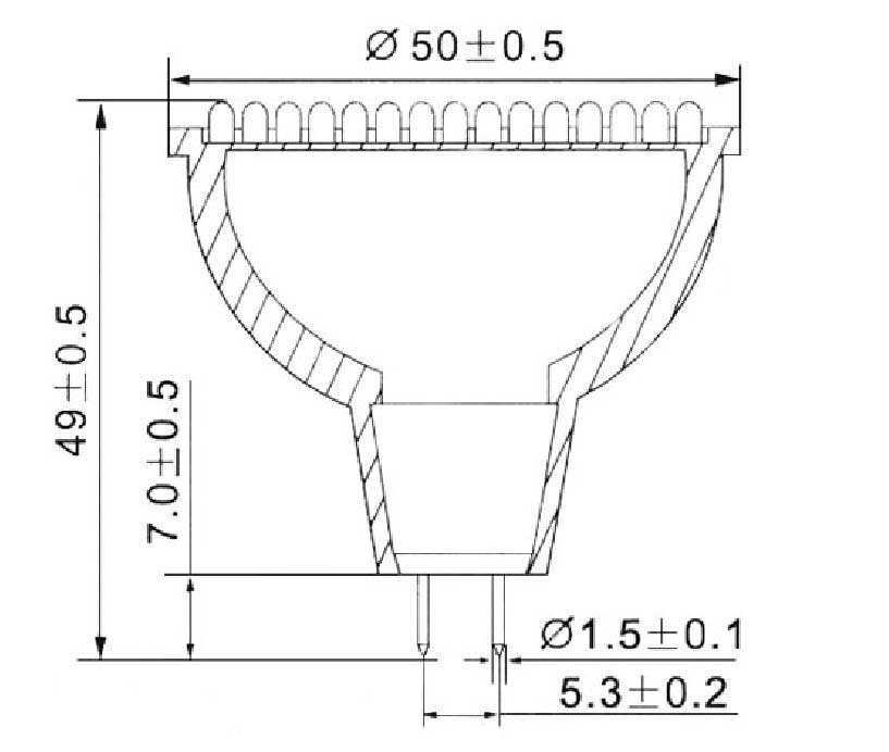 Dimention-MR16-84LED-3MM