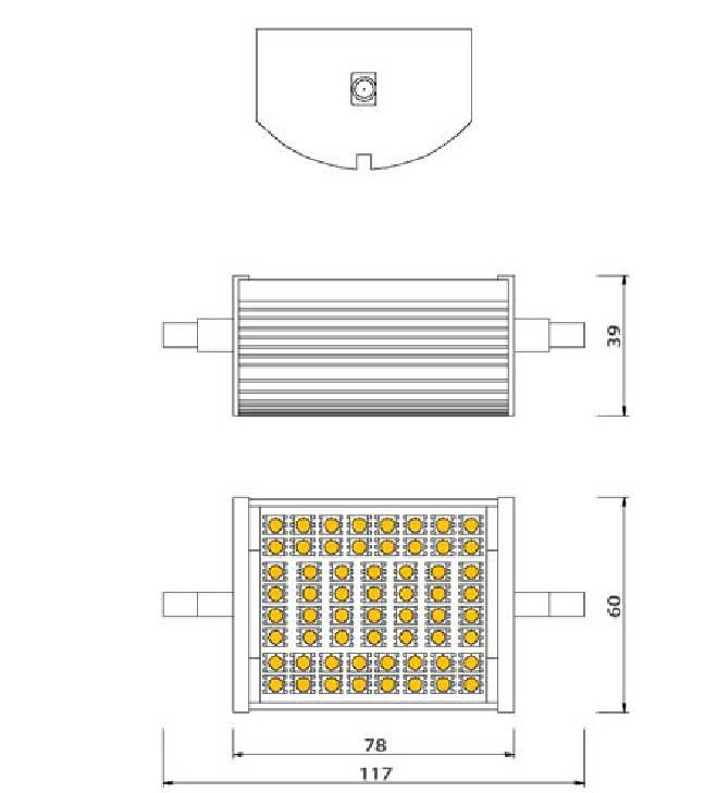 Dimention-ampoule-LED-R7s-10watts-60LED