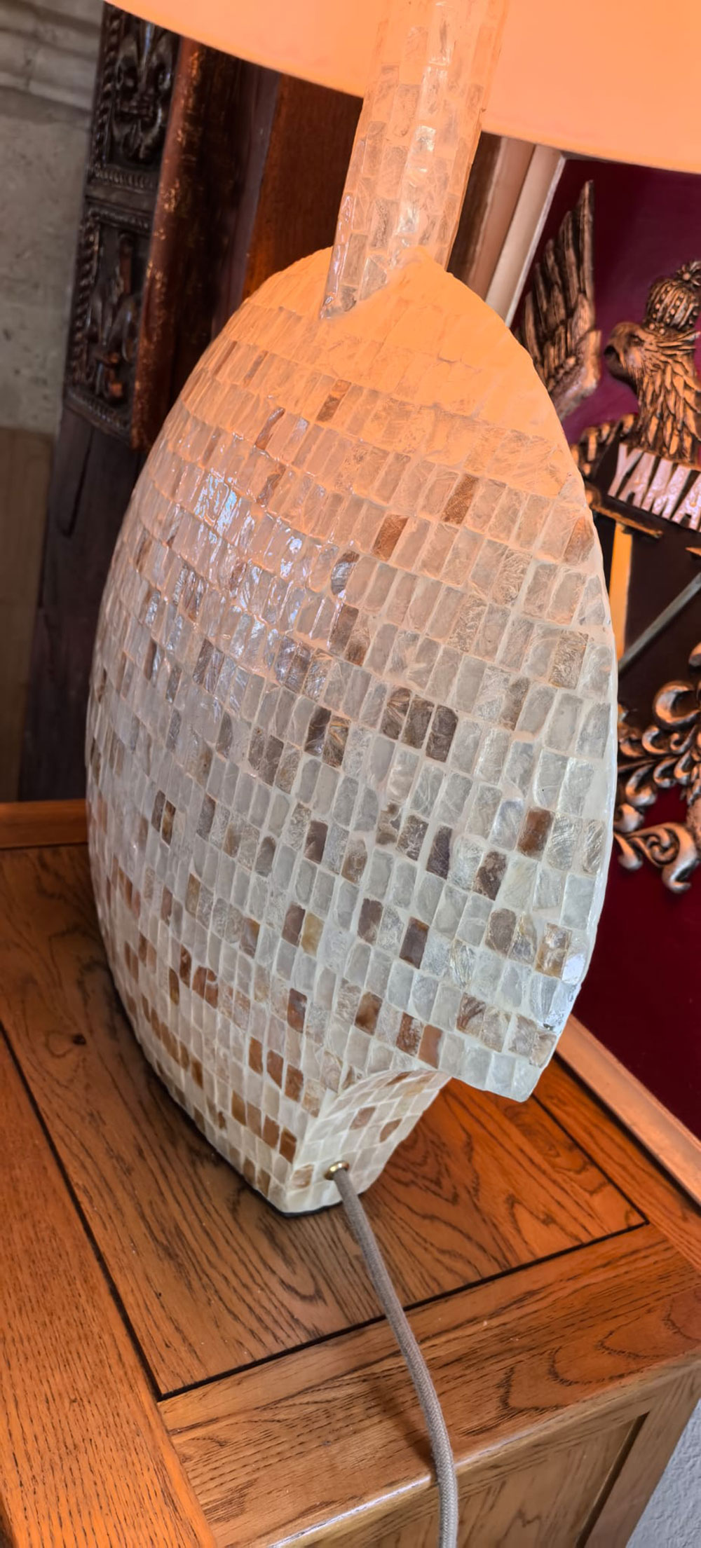 Serre câble passage pied de lampe en laiton - blocage et anti rotation de câble électrique