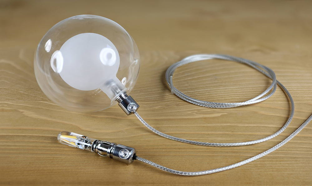 Douille de lampe G4 avec clip de retenue ressort pour luminaire et câble coaxial d'un mètre