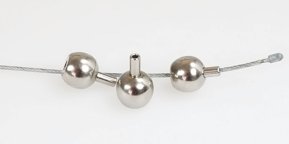 Boule réglage auto-bloquant pour câble porteur - diamètre de câble 1.2 à 2mm