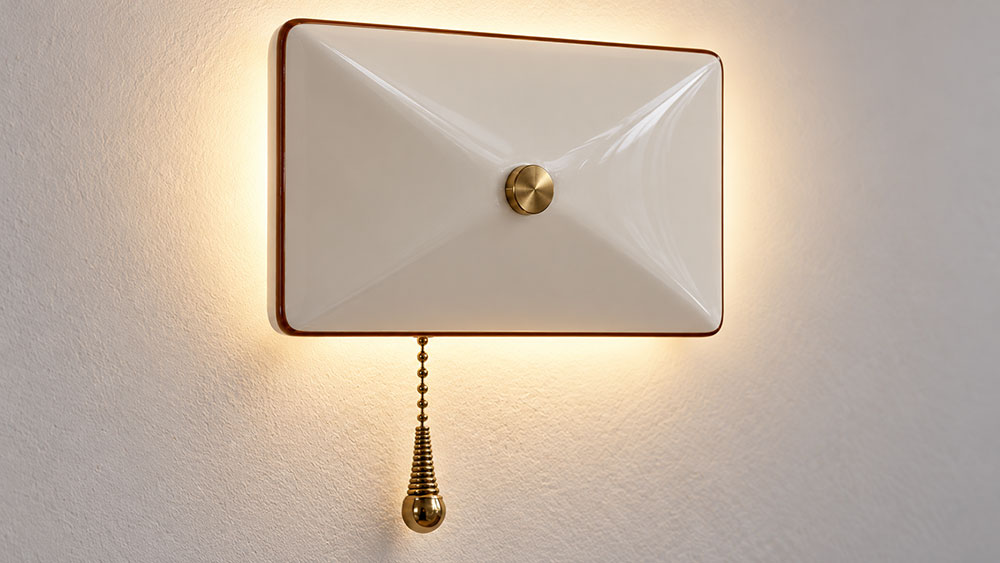 Pendentif Amélia en laiton pour interrupteur tactile ou mécanique