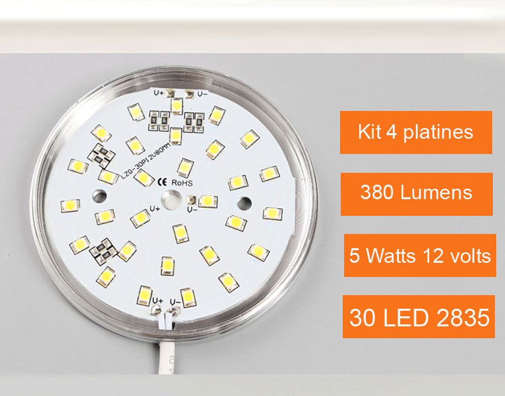 Kit 4 Panels LED éclairage de bouteille