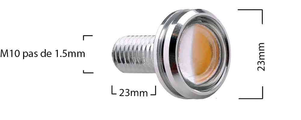 Mini lampe spot LED dimension