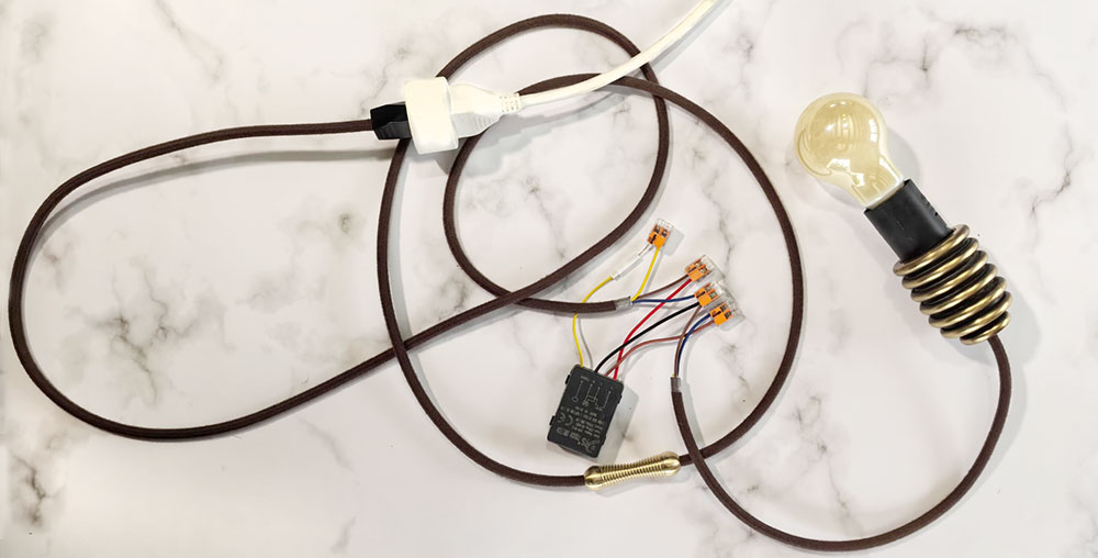 Bouton interrupteur en laiton tactile Amelia