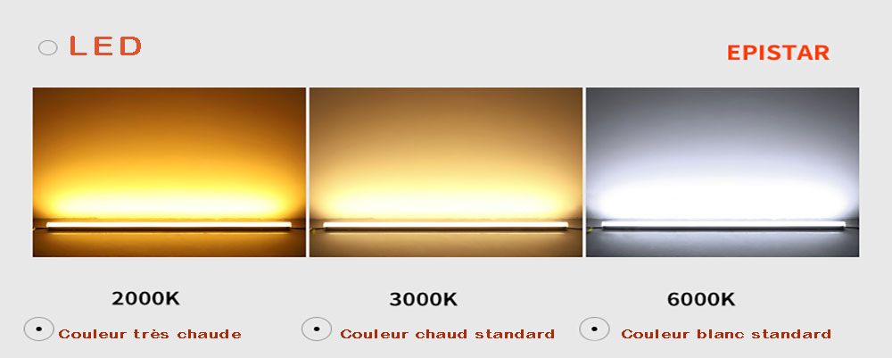 Réglette LED WaterLight étanche couleur d'éclairage