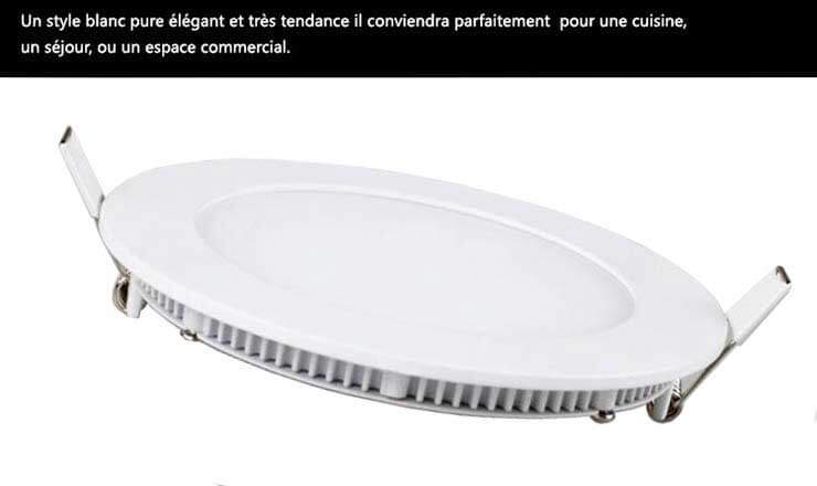 Style blanc pure rond