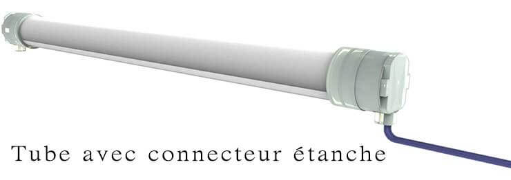 Tube avec connecteur étanche