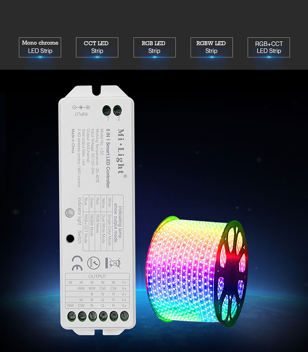 Contrôleur Mi-light LS2 LED 2.4G sans fil