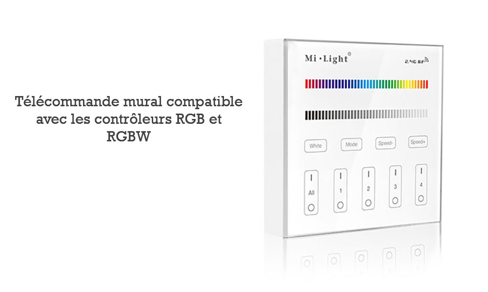 Télécommande mural Mi-light B3 - couleur RGB, RGB W