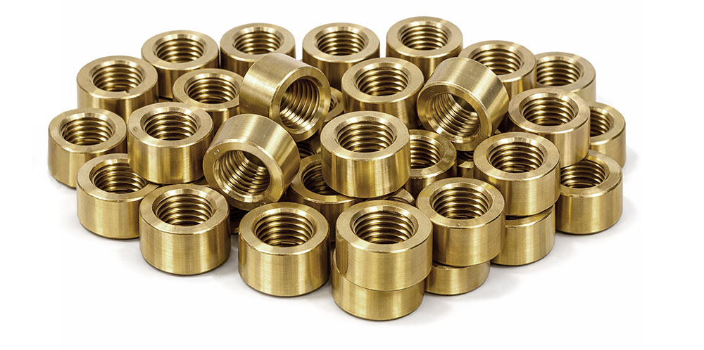 Manchon en laiton diamètre 16mm taraudée M12 hauteur 10mm in