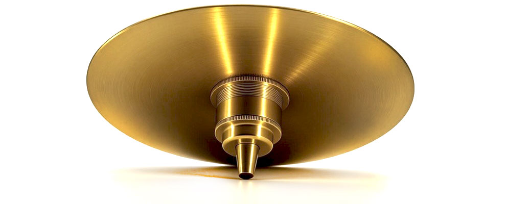 Rondelle en laiton Flavia - diamètre 200mm - perçage diamètre 40mm - épaisseur 2mm