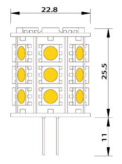 Ampoule led 27 smd G4