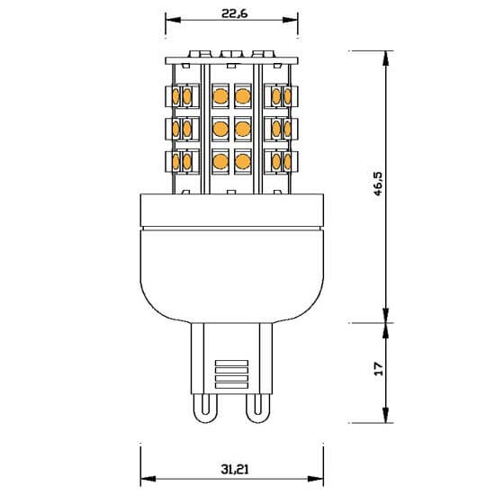 Ampoule-48-leds-SMD-G9-220-240-volts